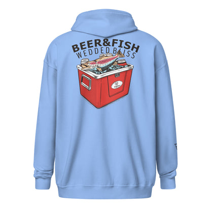 BEER&FISH zip hoodie