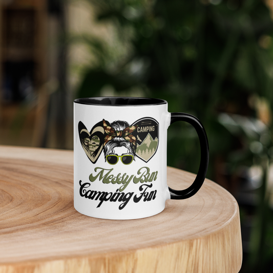 CAMO MESSY BUN colored mug