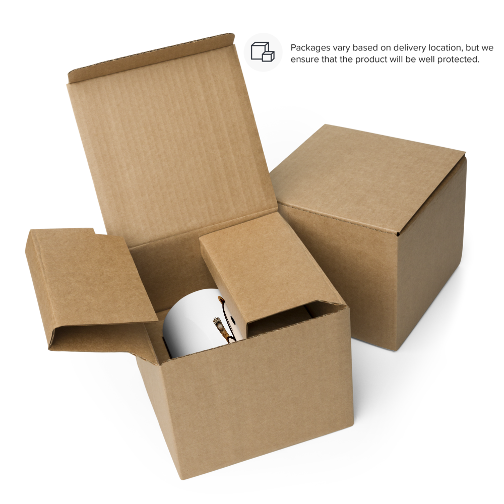 BOO-BEAR white glossy mug