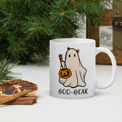 BOO-BEAR white glossy mug