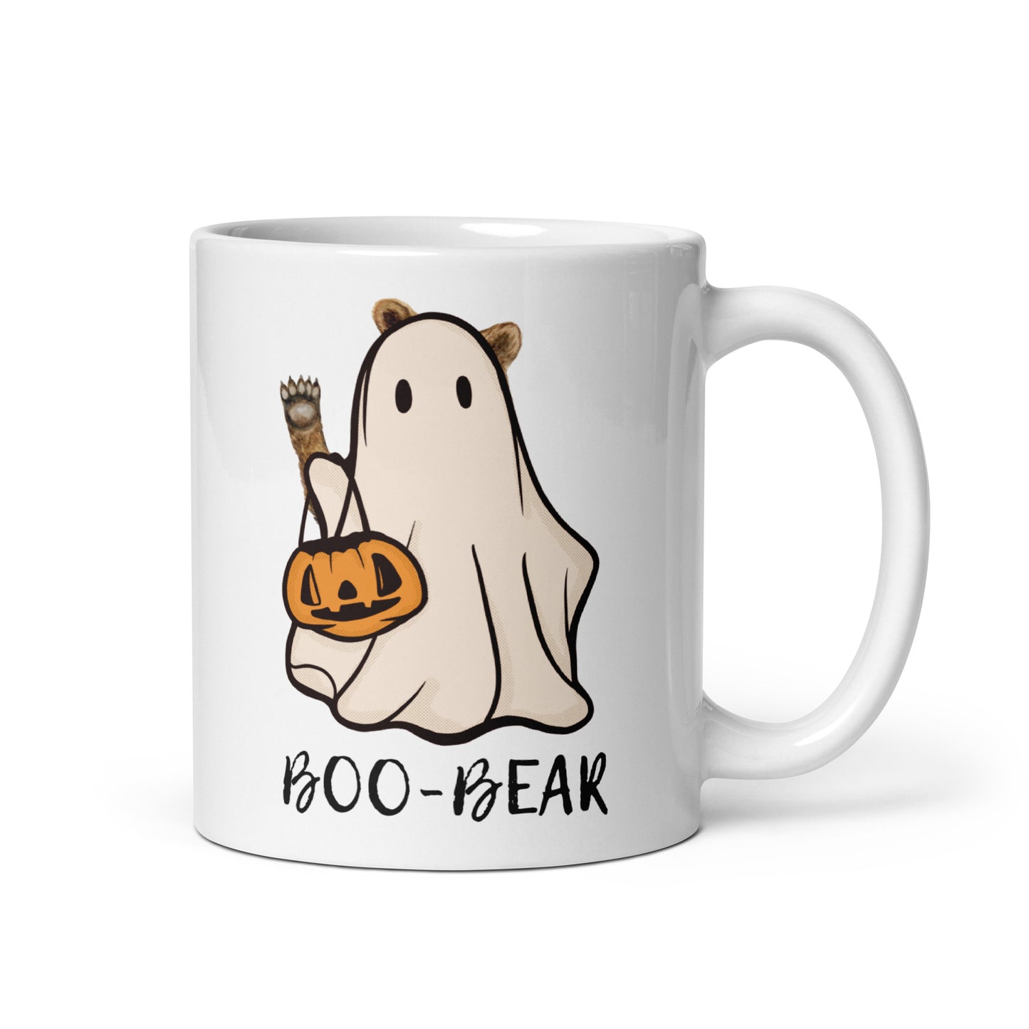 BOO-BEAR white glossy mug