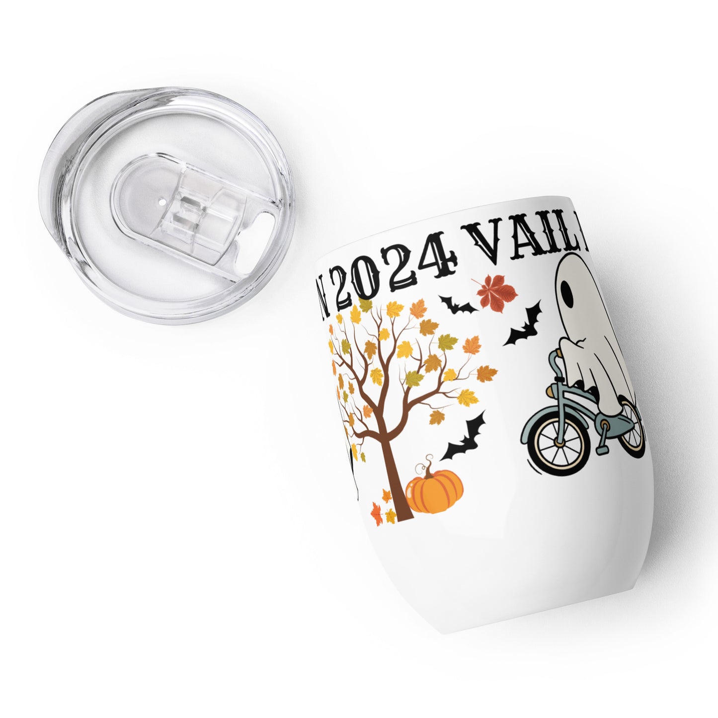 Vail Lake Halloween 2024 Wine Tumbler