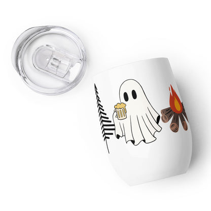 Camping Ghosts Wine tumbler