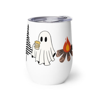 Camping Ghosts Wine tumbler