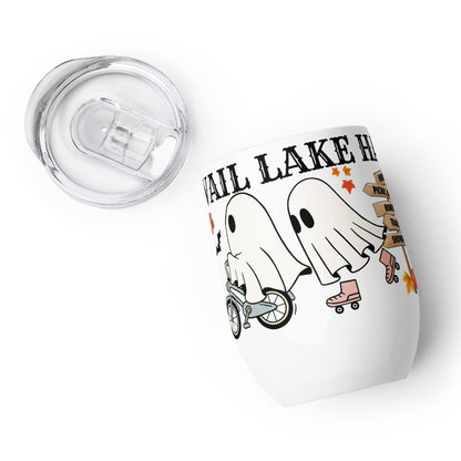 Vail Lake Halloween 2024 Wine Tumbler