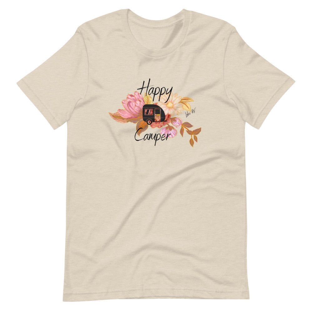 Happy Camper Womens Short-Sleeve T-Shirt